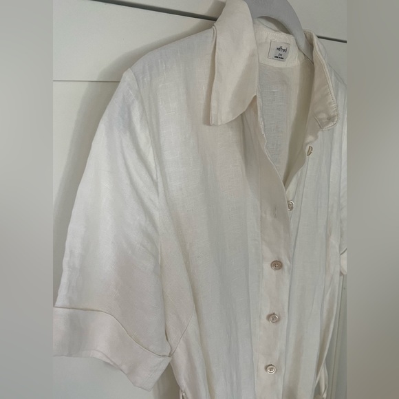 Aritzia Wilfred Eleta Linen Midi Dress 2XS - Picture 8 of 12